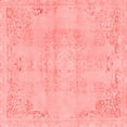 thumbnail image 1 of Ahgly Company Machine Washable Indoor Square Abstract Red Modern Area Rugs, 3' Square, 1 of 4