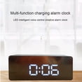 thumbnail image 2 of Billuyoard Reloj de pantalla LED Relojes de espejo Pantalla LED Pantalla grande Reloj digital de cabecera multifunción Decoración del hogar, 2 of 6