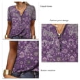 thumbnail image 4 of Camiseta de manga corta para mujer, camiseta de verano con cuello abotonado para mujer, jersey con cuello abotonado para mujer, durabilidad prolongada, 4 of 5