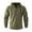 Army Green#014, variant on Men's Long Sleeve Hooded Henley Shirts, Drawstring Hood Button Placket Pullover Tops, Solid Color Casual Sweatshirt for Spring Fall Daily Wear, White S