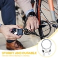thumbnail image 4 of Uxcell Security Cable, Braided Stainless Steel Coated Safety Wire Rope with Double Loop for Travel Luggage Bicycle Lock Cable Transparent 5 ft x 1/8"(3mm), 4 of 7