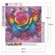 thumbnail image 2 of Pintura de diamante 5D DIY taladro redondo completo arco iris rosa mariposa arte kit 30x30cm, 2 of 9