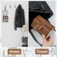 thumbnail image 7 of Eyeglasses Storage Case with 3 Slots PU leather Travel Glasses Organizer with Hook Multiple Pairs Portable Sunglasses Storage for Phone Keys Cards Watches Jewelry DIY, 7 of 7