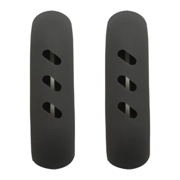 Bearachild 2 piezas de funda de silicona para asa de sartén, reemplazo portátil, antideslizante, desmontable, Flexible, para cocinar, accesorios Herramientas y accesorios para hornear Gris