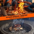thumbnail image 2 of onlyfire Round Fire Pit Grate with 4 Legs for Outdoor Campfire Grill Cooking, 19 Inch, 2 of 8
