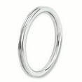 thumbnail image 4 of Stackable Expressions Sterling Silver Rhodium Grooved Ring, 4 of 10