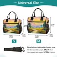 thumbnail image 2 of Medium Cooler Bag Lunch Bag Portable Meal Bag Work Meal Bag Outdoor Meal Bag Travel Meal Bag Picnic Meal Bag Going Out Meal Bag Watercolor Yellow Sky, 2 of 6