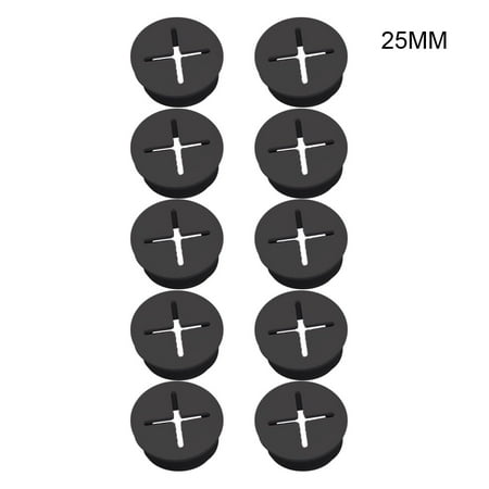 

10Pcs Cable Cord Grommets Furnitures Hole Cover for Office PC Desk Hiding Cables