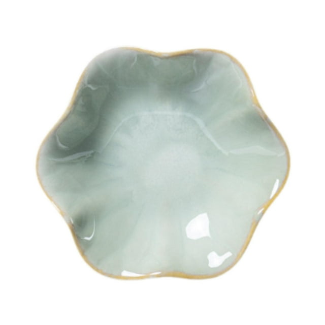 Cuenco para llaves con forma de anillo, portacucharas, bandeja de cerámica para baratijas, bandeja para cubiertos de cocina para encimera, llavero Blanco Verde