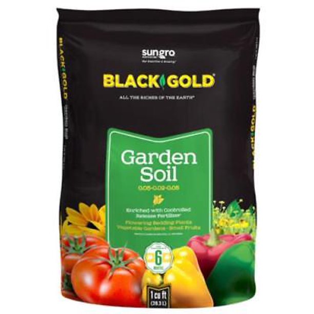 Black Gold Cuft Garden Soil Comprised Of Canadian Sphagnum Peat Moss 2pk Walmart Com Walmart Com