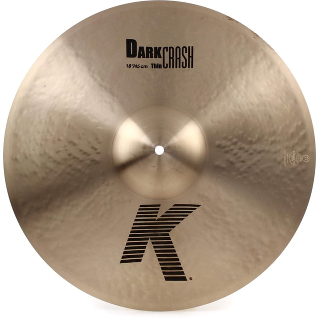 Crash Cymbal Avedis Zildjian Company Serie K, oscuro, 18 pulgadas de grosor