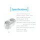 thumbnail image 2 of Enchufe inteligente con doble toma de corriente Wifi, adaptador de la UE, control de energía Tuya Smart Life, como se muestra, como se muestra, 2 of 5