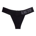 thumbnail image 2 of HUPOM Womens Underwear Panties Thong Activewear Tie Seamless Waistband Black L, 2 of 9