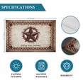 thumbnail image 6 of Western Star Retro Placemats Set of 4, Country Texas Stars Res Buffalo Plaid Placemats for Dining Table, Place Mats for Kitchen Tabletop, Waterproof Wipeable Dining Table Mats Set, 6 of 9