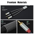thumbnail image 4 of Cable adaptador de audio auxiliar Apitiong Lightning a RCA de 2,3 m, 4 of 7