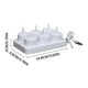 thumbnail image 3 of Xihbxyly Velas de Té Recargables, Velas Led Sin Llama con Control Remoto, Velas Parpadeantes con Temporizador, Decoración para El Hogar o Fiestas, Luz Ámbar, Juego de 6 Piezas, Incluye Base de Carga., 3 of 6