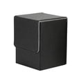 thumbnail image 2 of Caja de Baraja de Cartas Coleccionables perfecl Almacenamiento para Más de 100 Tarjetas Negro, 2 of 8