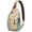 Watercolor, variant on Watercolor Cactus Sling Backpack, Boho Succulent Crossbody Bag with Retro Desert Style, Southwestern Botanical Print and Minimalist Kawaii Design