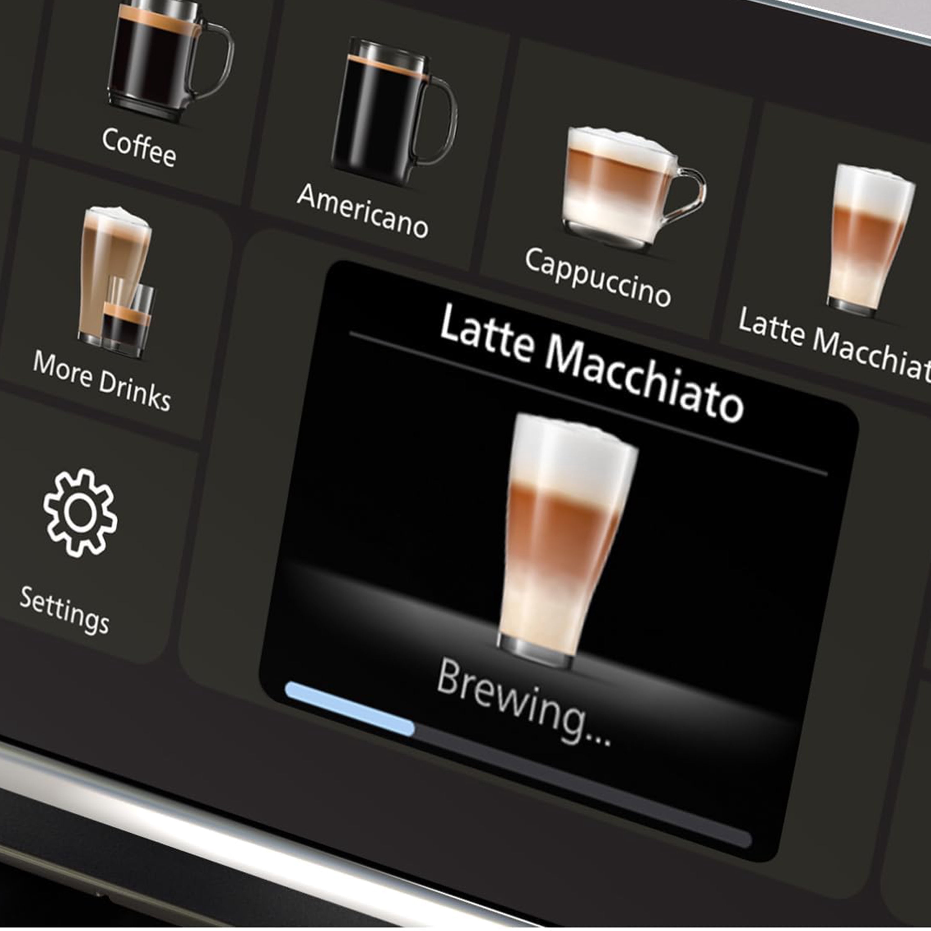 Philips 5500 Fully Automatic Espresso Machine with LatteGo Milk Frother, Grey Chrome
