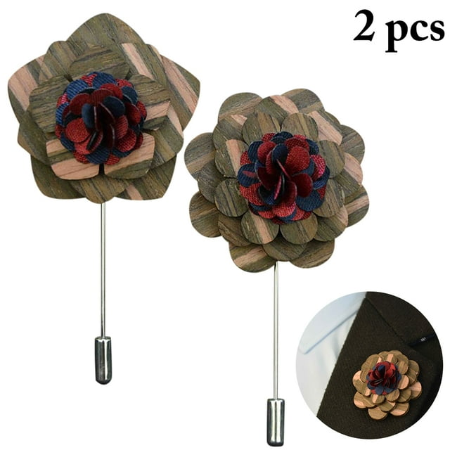 2 Pcs Épinglette de Revers pour Homme Mode Décorative Créative Épinglette de Corsage Épinglette de Revers
