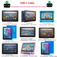 thumbnail image 2 of Kindle Fire Charger [UL Listed] 10W Power Adapter with 6.6Ft USB-C&Micro USB Cable with Data for Fire HD 6 7 8 8Plus 10 10Plus Tablets,Kindle Paperwhite Oasis eReaders,Fire TV Stick, 2 of 4
