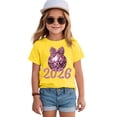 thumbnail image 2 of Ketyyh-chn99 T Shirts Toddlers Toddler Shirt Cute Fashion Leisure Casual Bow Family Short Sleeve Tee Size for 5-6 Years,Yellow, 2 of 4
