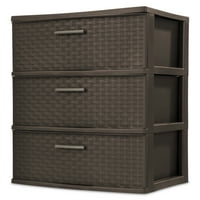 Sterilite 3-Drawer Wide Weave Tower