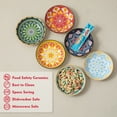 thumbnail image 5 of Ceramic Cat Bowls - Porcelain Cat Food Dish - Shallow Flat Cat Dish - Set of 6, 5 of 8