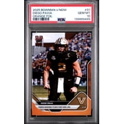 PSA 10 Diego Pavia 2025 Bowman University Now #31 Orange Foil #22/25 Rookie Card Vanderbilt