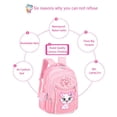 thumbnail image 3 of stanreset Rolling Backpack with Pencil Case and Shoulder Bag School Bags Trolley Wheeled Backpacks, 3 of 6