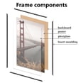 thumbnail image 3 of KAIWIN 3 Pack Poster Frames 16x20 Plastic Picture Frame for Horizontal and Vertical Wall Mounting,Black, 3 of 5