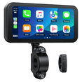 thumbnail image 1 of Motorcycle Carplay Screen, Wireless CarPlay & Android Auto with Design Mount 6.25 Inch Touchscreen Navigation Bluetooth,1 x Motorcycle Carplay Screen kit,Black, 1 of 5