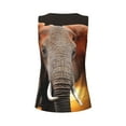 thumbnail image 6 of Goofa Elephant Sunset in Kenya Printed Womens Workout Tops for Women Sleeveless Yoga Shirts Athletic Running Tank Tops Sleeveless Gym Clothes Workout Apparel-XX-Large, 6 of 9