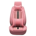thumbnail image 4 of Leadwolf Front Pair Car Seat Covers Leather for toyota for Corolla iM 2017-Present 2 Seats Airbag Compatible Waterproof Premium Leather Front and Back Seat Protectors 2PCs Pink, 4 of 7