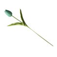 thumbnail image 4 of Inteprter Mini flor artificial, lirio único, tulipán, flor monarca, flor falsa de PU, decoración para el hogar y la Oficina, decoración para Flores artificiales azul cian Inteprter HA6563-12B, 4 of 6