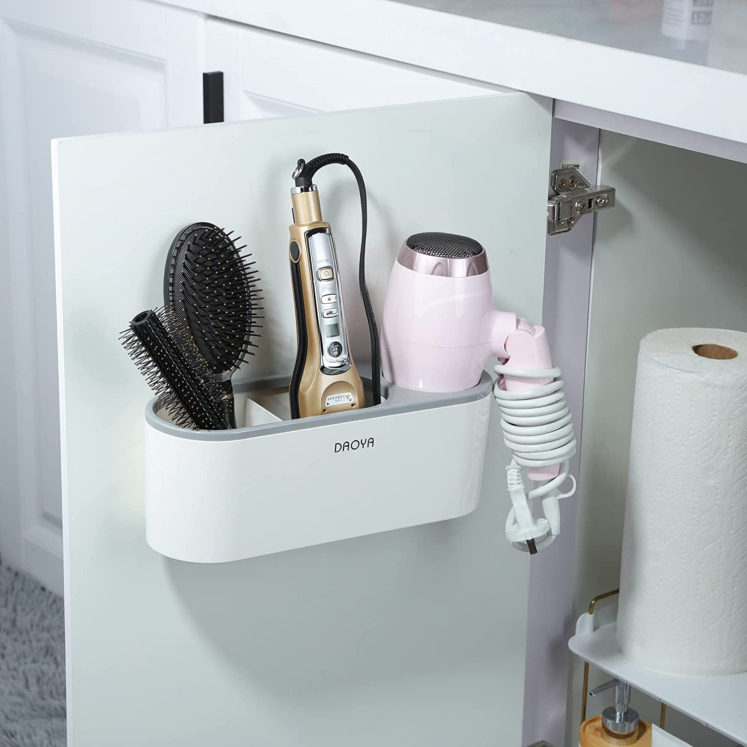 Hair tool organizer cabinet sales