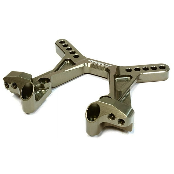 Integy RC Toy Model Hop-ups C26083GREY Billet Machined Front Shock Tower for Associated RC10B5 & B5M (ASC90003)