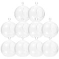 thumbnail image 3 of 10 piezas de adornos rellenos transparentes Bola de plástico de bricolaje Bola de plástico para la decoración de la fiesta de Navidad, 3 of 6