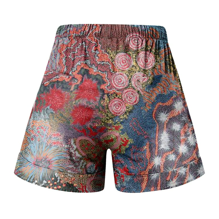 Womens Pajama Shorts Set Boy Short Swimsuit for Women Seamless Shorts for  Women Womens Tunic Tops for Leggings Short Sleeve Womens Long Shorts to The  Knees Tropical Short Sleeve V Neck Blouses