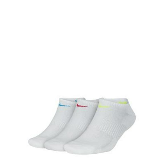 Nike Everyday Cushioned Performance No Show Training Socks - 3 Pack - White - Medium / 6-10 Wmns
