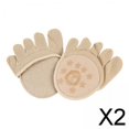 thumbnail image 1 of Medias invisibles Yinane calcetines de silicona en el antepié beige 2 piezas, 1 of 3