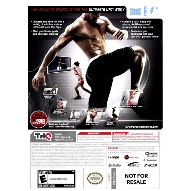 Ufc personal trainer the clearance ultimate fitness system wii