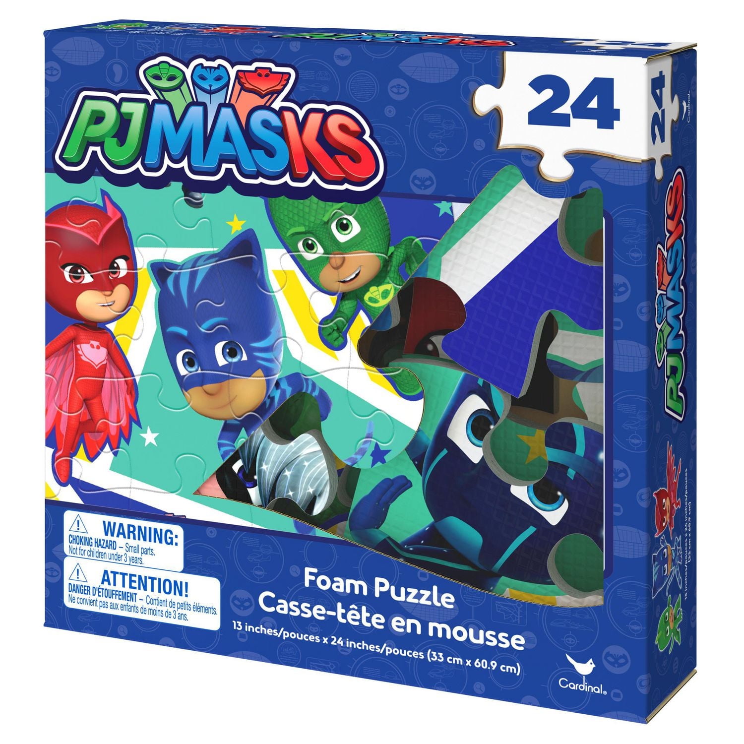 PJ Masks 25-Piece Foam Puzzle, for Families and Kids ages 4 and up