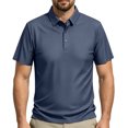 thumbnail image 4 of Lumtrix Men'S Beer Belly Polo Shirts Short Sleeve Summer Casual Quick Dry Workout Tops Lightweight Casual Golf Shirts Dark Blue XL, 4 of 4