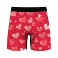 thumbnail image 5 of Jinhomg Mens Holiday Boxers Valentine'S Day Heart Printing Stretch Underwear for Men Breathable Comfortable Low Rise Trunk Underpants 90% off Clearance Sale Pink L, 5 of 8