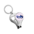 thumbnail image 1 of Mascarilla azul Feliz Carnaval de Venecia Llavero anillo Toe Nail Clipper kit de herramienta cortadora tijera abridor de botella de regalo, 1 of 3