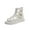White, variant on WREESH Girls Gladiator Sandals with Zip-Up Feature: Hollow Out Design for Soft-Soled, Casual Beach Sandals Black