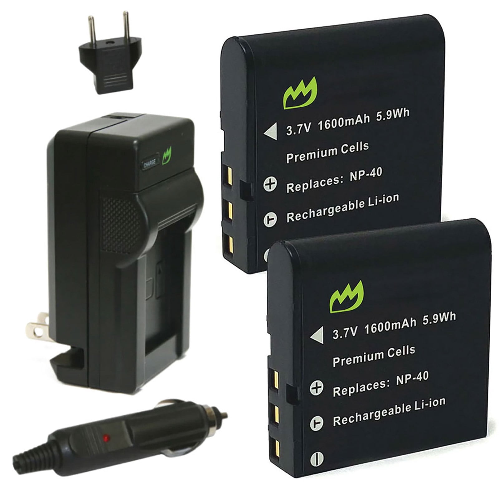 Replacement for Kodak PIXPRO FZ55 Battery (2-Pack, 1100mAh) and