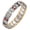 Gold silver, variant on Mens Magnetic Bracelet Titanium Steel Magnetic Bracelet with Double Row (Rose Gold)