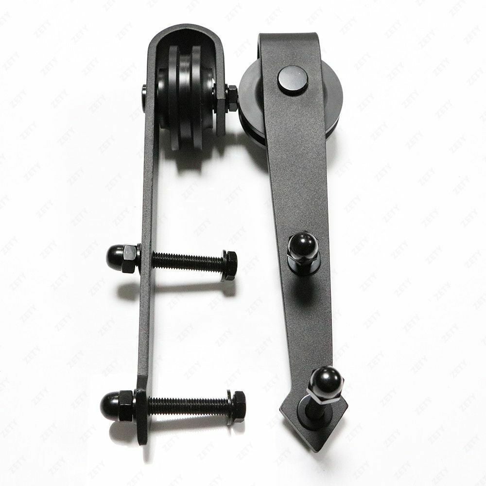 Kepooman 6 ft Sliding Barn Door Hardware Kit, Carbon Steel Door Track Hardware Tools - Fit 36" Wide Door Panel Kepooman 6 ft Sliding Barn Door Hardware Kit, Carbon Steel Door Track Hardware Tools - Fit 36" Wide Door Panel